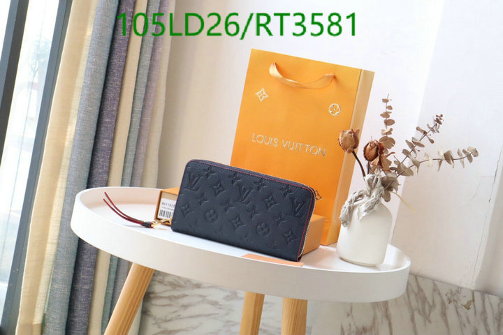 LV Bag-(Mirror)-Wallet- Code: RT3581 $: 105USD