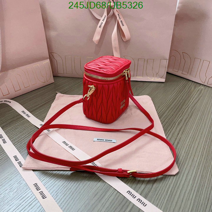 Miu Miu Bag-(Mirror)-Diagonal- Code: UB5326 $: 245USD