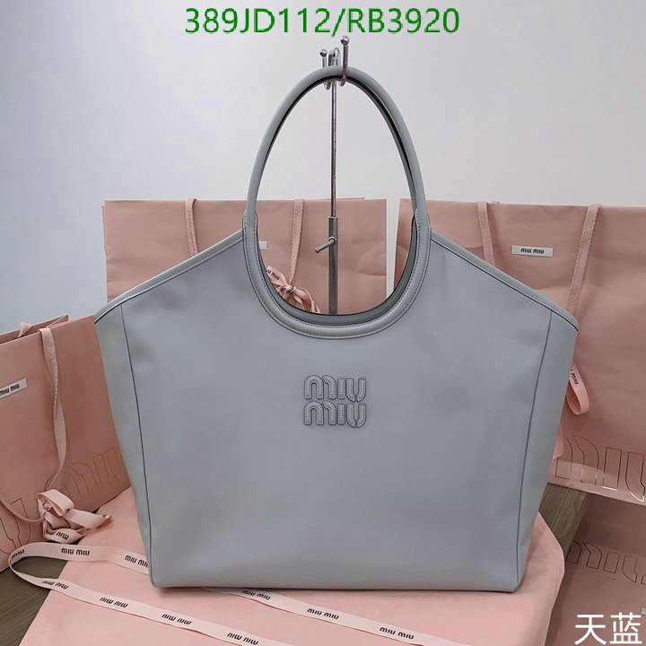 Miu Miu Bag-(Mirror)-Handbag- Code: RB3920 $: 389USD