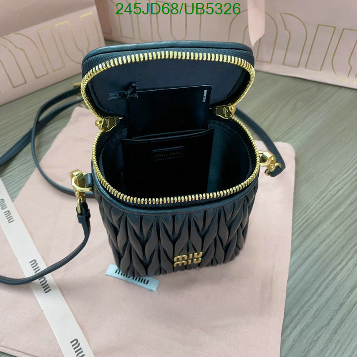 Miu Miu Bag-(Mirror)-Diagonal- Code: UB5326 $: 245USD