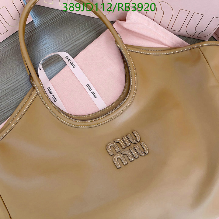 Miu Miu Bag-(Mirror)-Handbag- Code: RB3920 $: 389USD