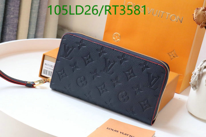 LV Bag-(Mirror)-Wallet- Code: RT3581 $: 105USD