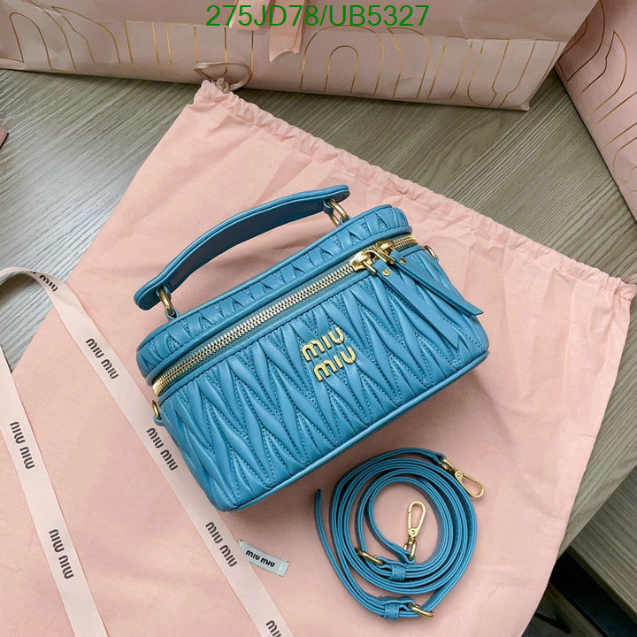 Miu Miu Bag-(Mirror)-Diagonal- Code: UB5327 $: 275USD