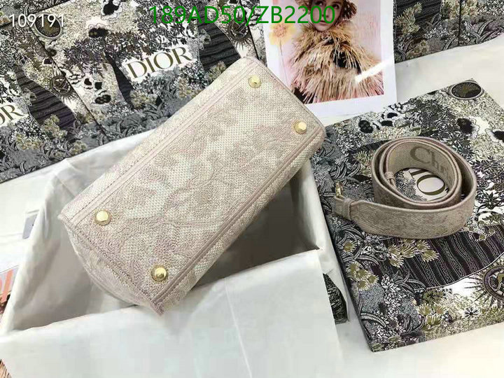 Dior Bag-(Mirror)-Lady- Code: ZB2200 $: 189USD