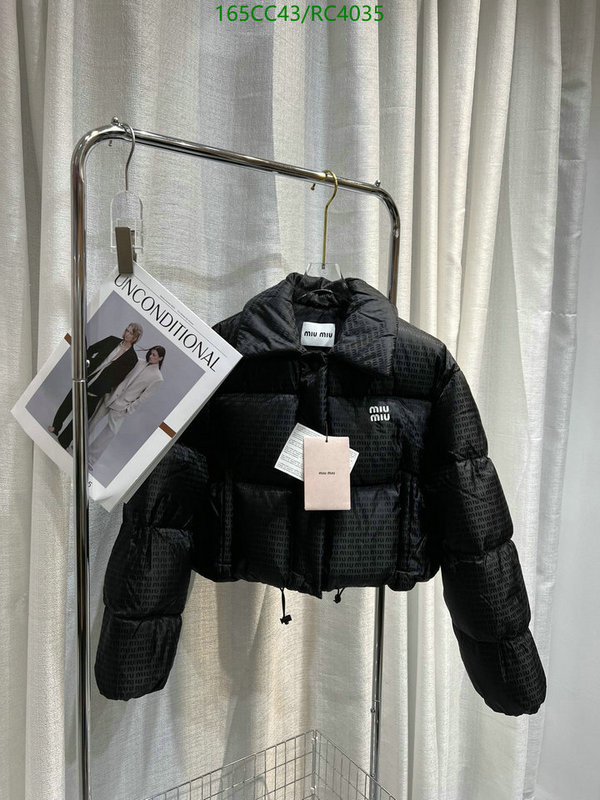 Down jacket Women-Miu Miu Code: RC4035 $: 165USD