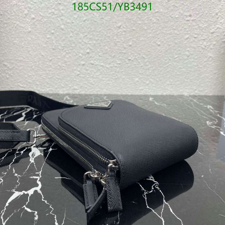 Prada Bag-(Mirror)-Diagonal- Code: YB3491 $: 185USD