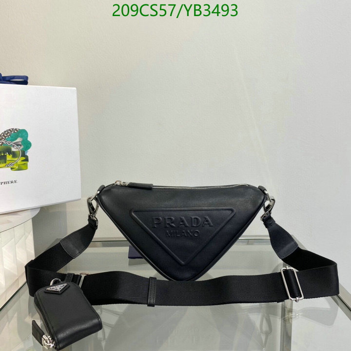 Prada Bag-(Mirror)-Triangle- Code: YB3493 $: 209USD