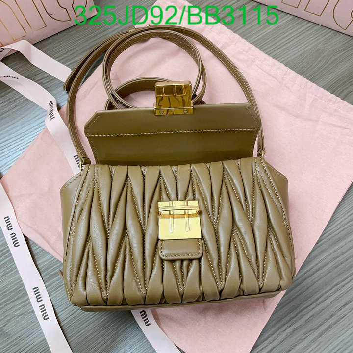 Miu Miu Bag-(Mirror)-Diagonal- Code: BB3115 $: 325USD