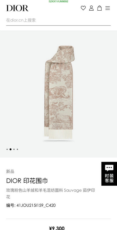 Scarf-Dior Code: UM8692 $: 52USD