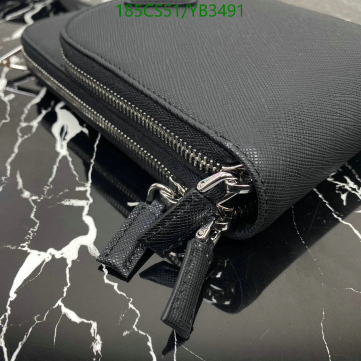 Prada Bag-(Mirror)-Diagonal- Code: YB3491 $: 185USD