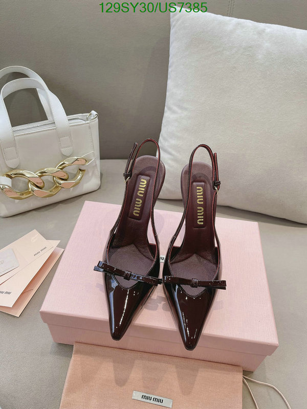 Women Shoes-Miu Miu Code: US7385 $: 129USD