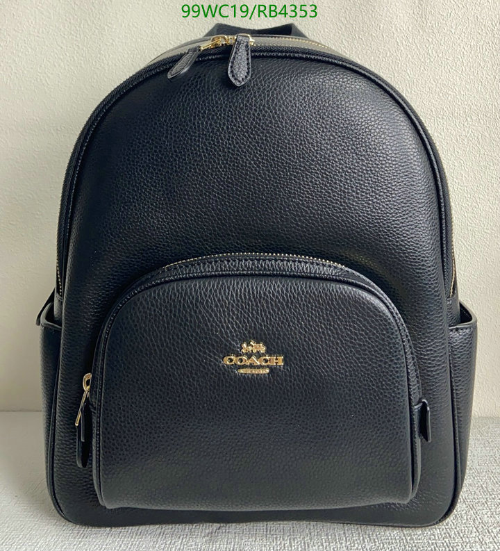 Coach Bag-(4A)-Backpack- Code: RB4353 $: 99USD