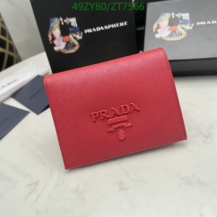 Prada Bag-(4A)-Wallet- Code: ZT7566 $: 49USD