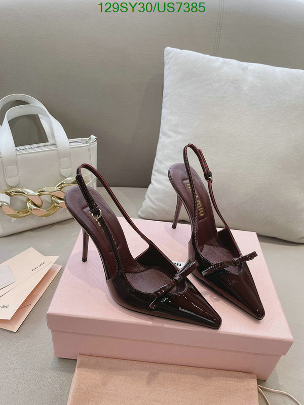 Women Shoes-Miu Miu Code: US7385 $: 129USD