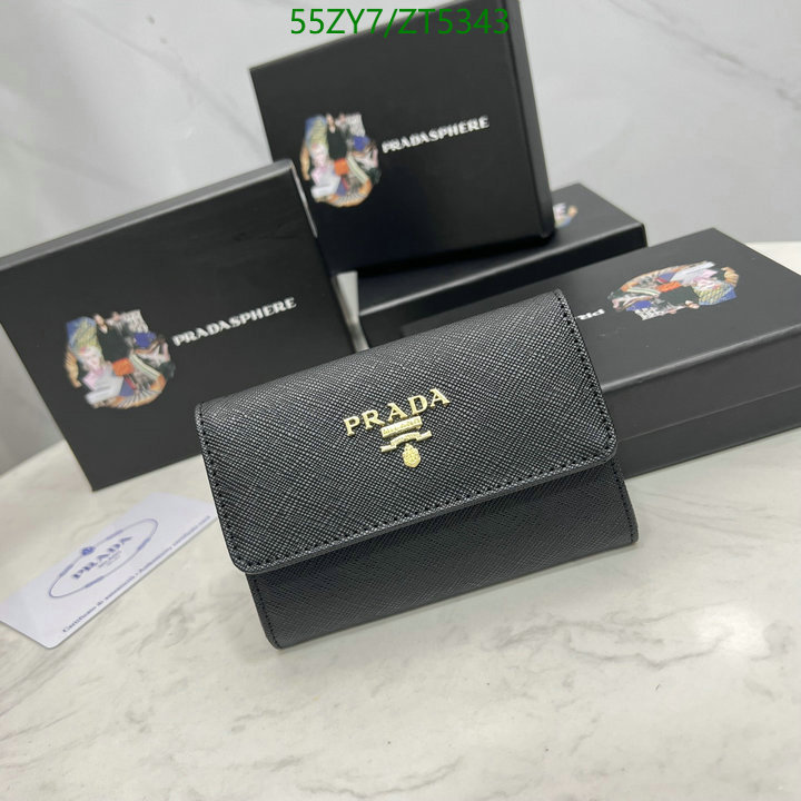 Prada Bag-(4A)-Wallet- Code: ZT5343 $: 55USD