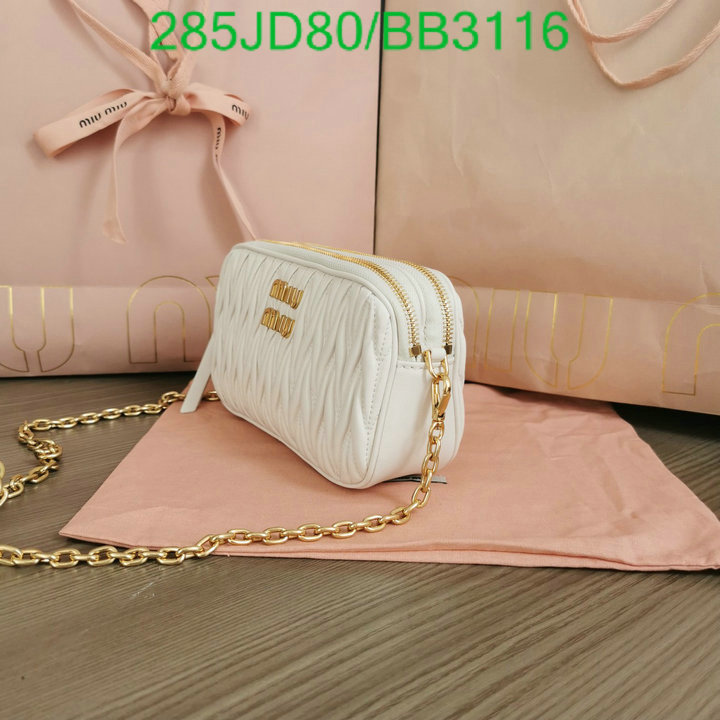 Miu Miu Bag-(Mirror)-Diagonal- Code: BB3116 $: 285USD