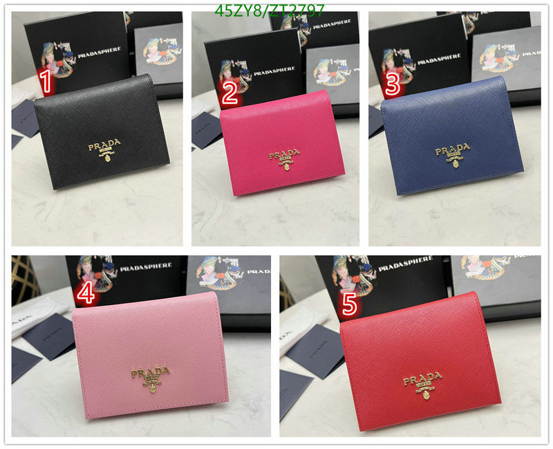 Prada Bag-(4A)-Wallet- Code: ZT2797 $: 45USD