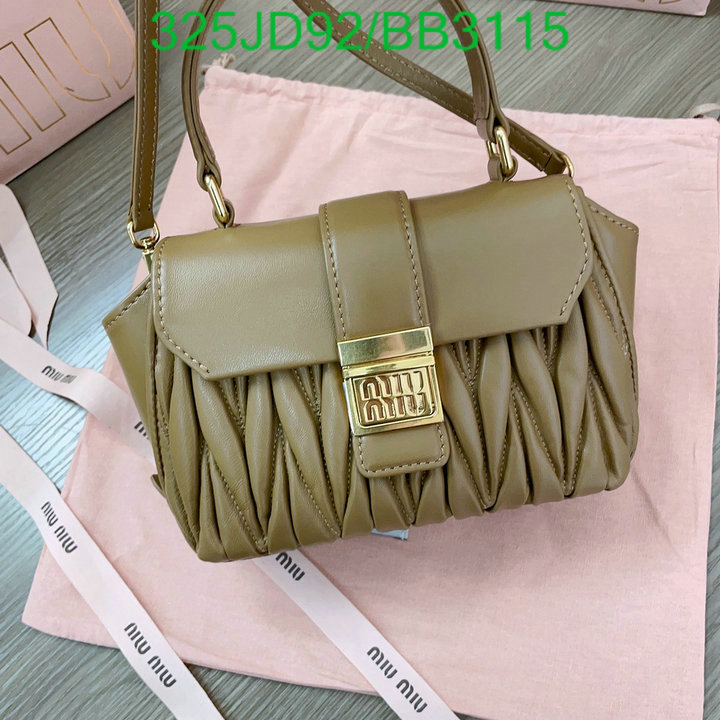 Miu Miu Bag-(Mirror)-Diagonal- Code: BB3115 $: 325USD