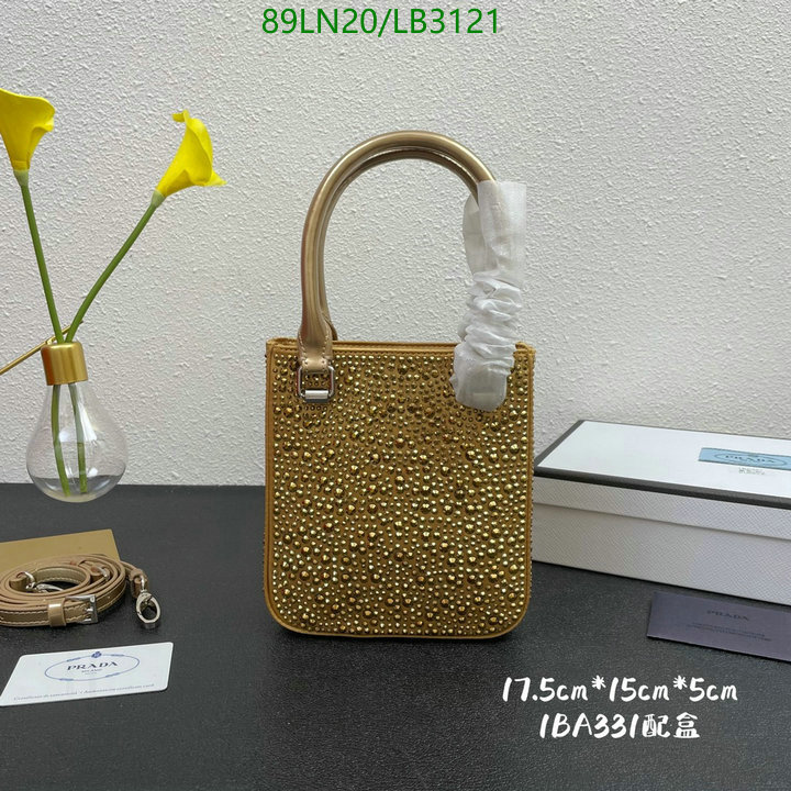 Prada Bag-(4A)-Diagonal- Code: LB3121 $: 89USD