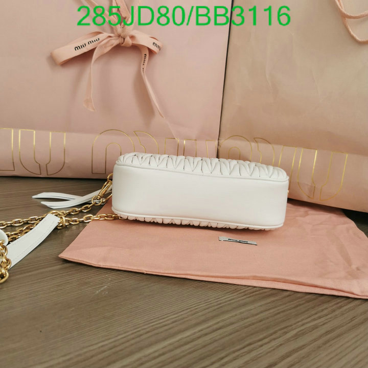 Miu Miu Bag-(Mirror)-Diagonal- Code: BB3116 $: 285USD