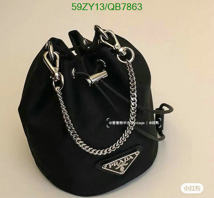 Prada Bag-(4A)-Bucket Bag- Code: QB7863 $: 59USD