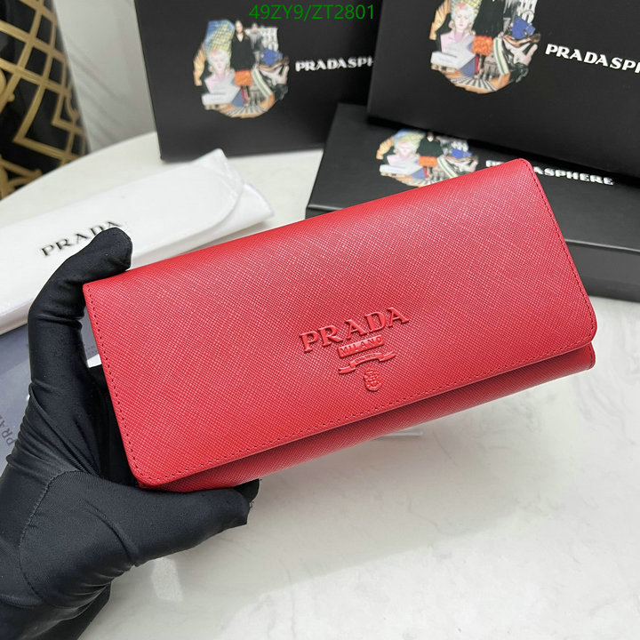 Prada Bag-(4A)-Wallet- Code: ZT2801 $: 49USD