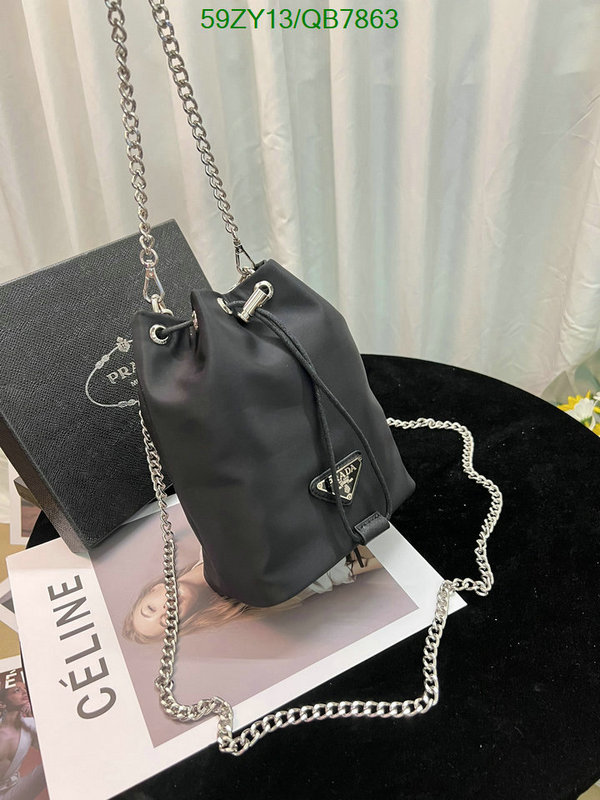 Prada Bag-(4A)-Bucket Bag- Code: QB7863 $: 59USD