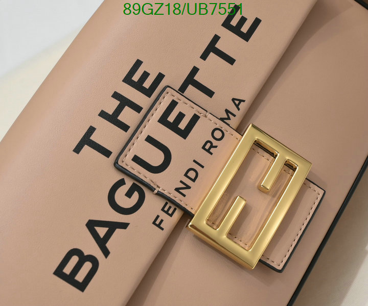 Fendi Bag-(4A)-Baguette- Code: UB7551 $: 89USD