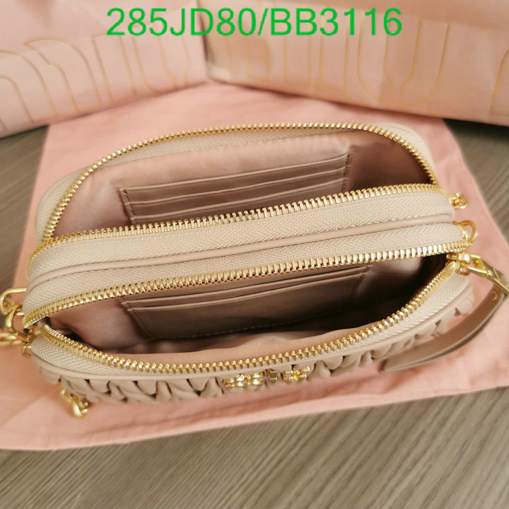 Miu Miu Bag-(Mirror)-Diagonal- Code: BB3116 $: 285USD