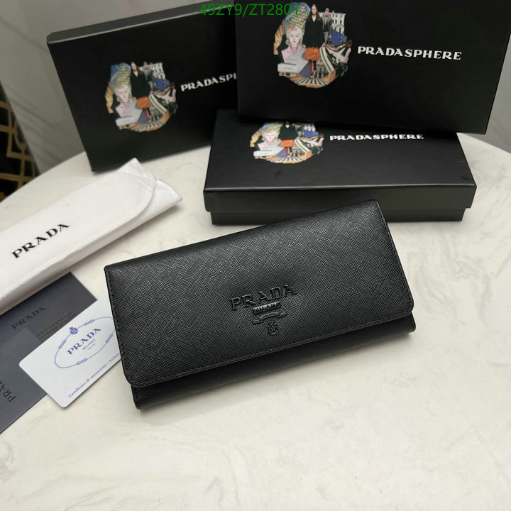 Prada Bag-(4A)-Wallet- Code: ZT2801 $: 49USD