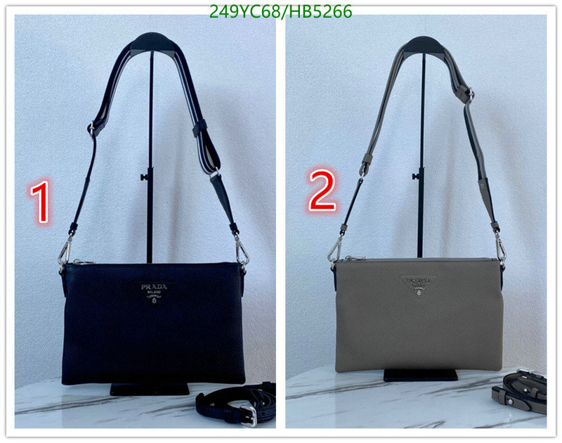 Prada Bag-(Mirror)-Handbag- Code: HB5266 $: 249USD