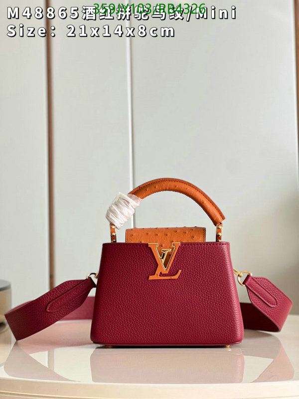 LV Bag-(Mirror)-Handbag- Code: RB4326