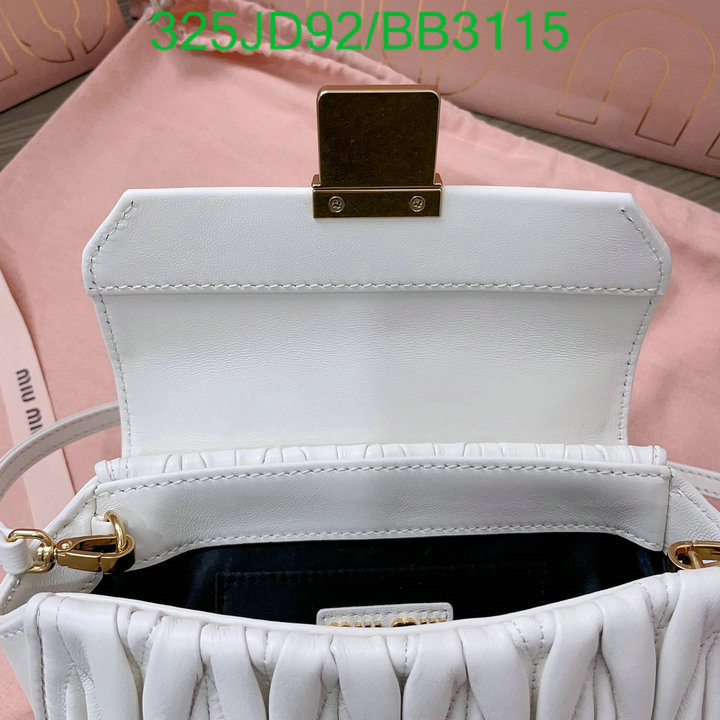 Miu Miu Bag-(Mirror)-Diagonal- Code: BB3115 $: 325USD