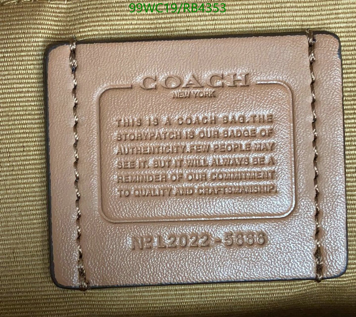 Coach Bag-(4A)-Backpack- Code: RB4353 $: 99USD