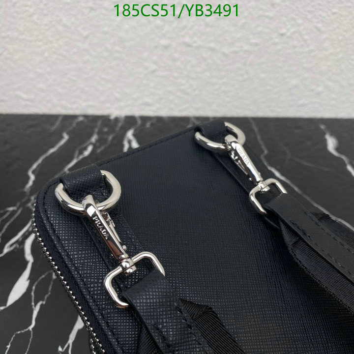 Prada Bag-(Mirror)-Diagonal- Code: YB3491 $: 185USD