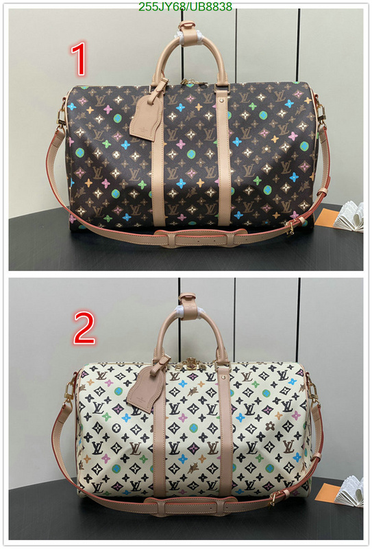 LV Bag-(Mirror)-Keepall BandouliRe 45-50- Code: UB8838 $: 255USD