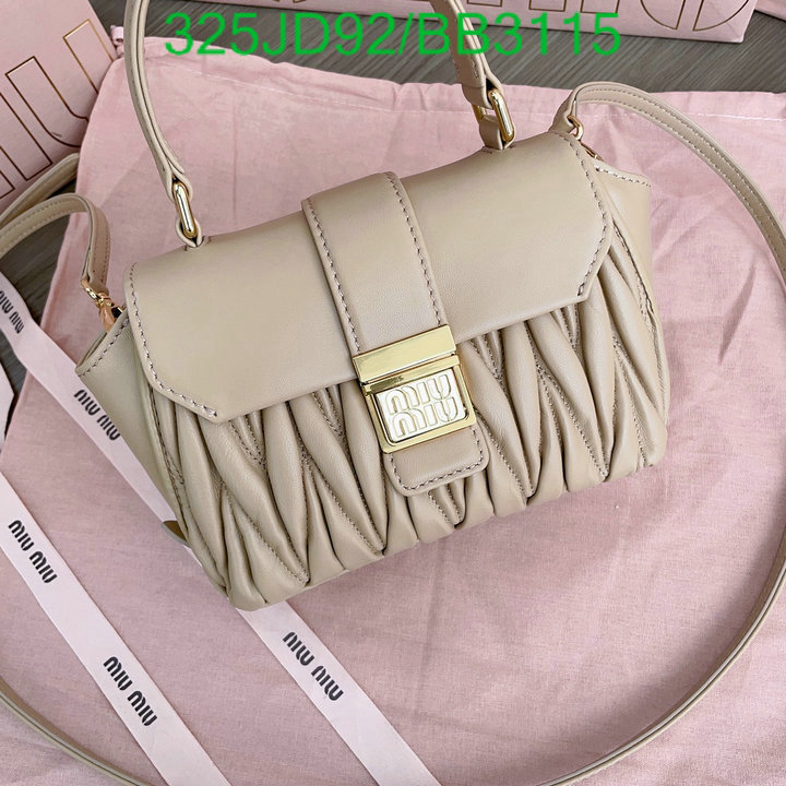 Miu Miu Bag-(Mirror)-Diagonal- Code: BB3115 $: 325USD