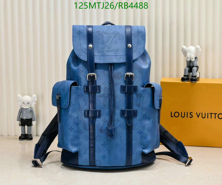 LV Bag-(4A)-Backpack- Code: RB4488 $: 125USD