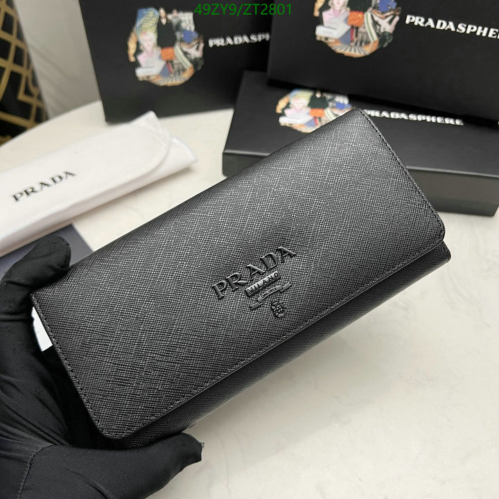 Prada Bag-(4A)-Wallet- Code: ZT2801 $: 49USD