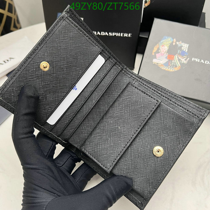 Prada Bag-(4A)-Wallet- Code: ZT7566 $: 49USD