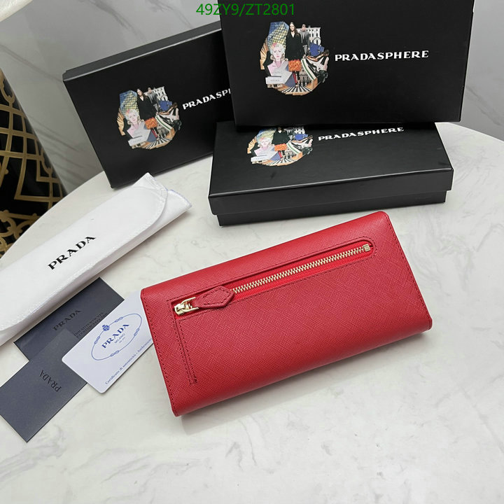 Prada Bag-(4A)-Wallet- Code: ZT2801 $: 49USD