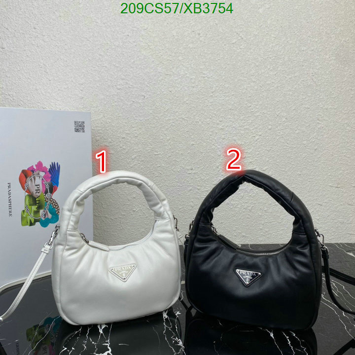 Prada Bag-(Mirror)-Handbag- Code: XB3754 $: 209USD