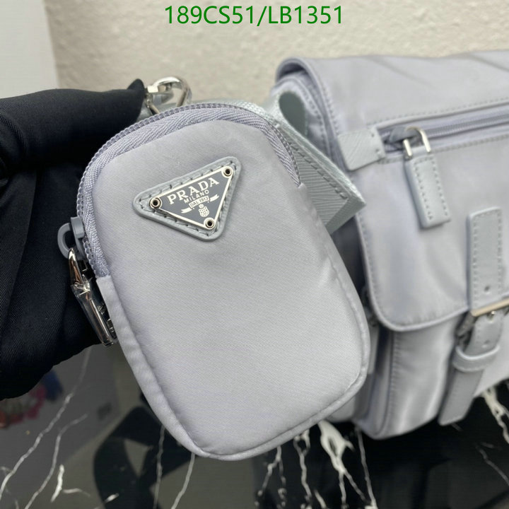 Prada Bag-(Mirror)-Diagonal- Code: LB1351 $: 189USD