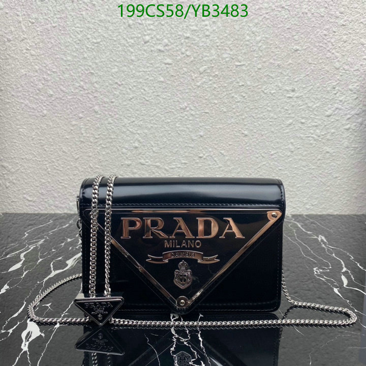 Prada Bag-(Mirror)-Diagonal- Code: YB3483 $: 199USD