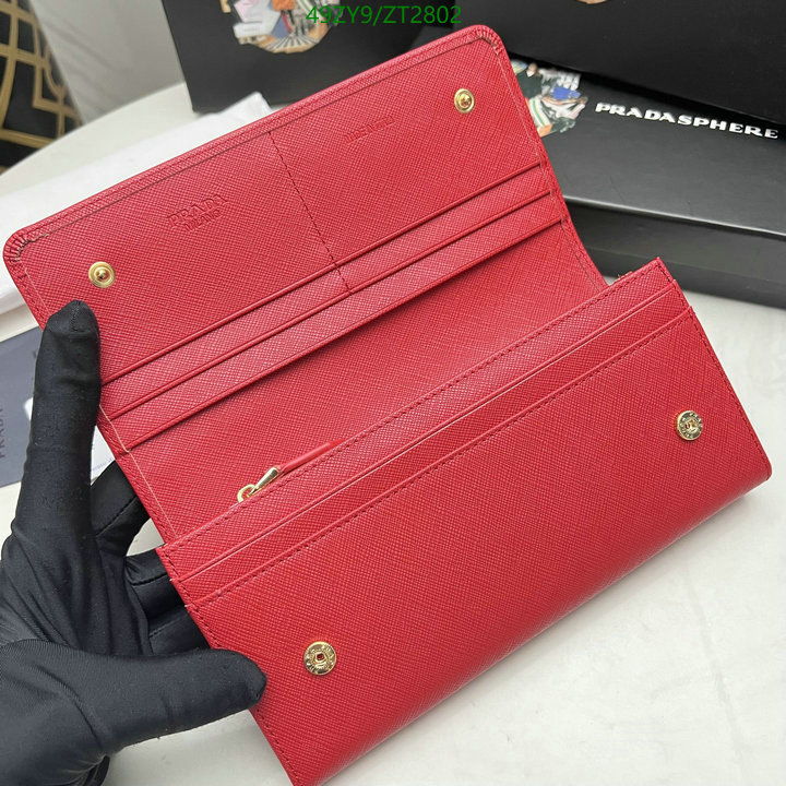 Prada Bag-(4A)-Wallet- Code: ZT2802 $: 49USD