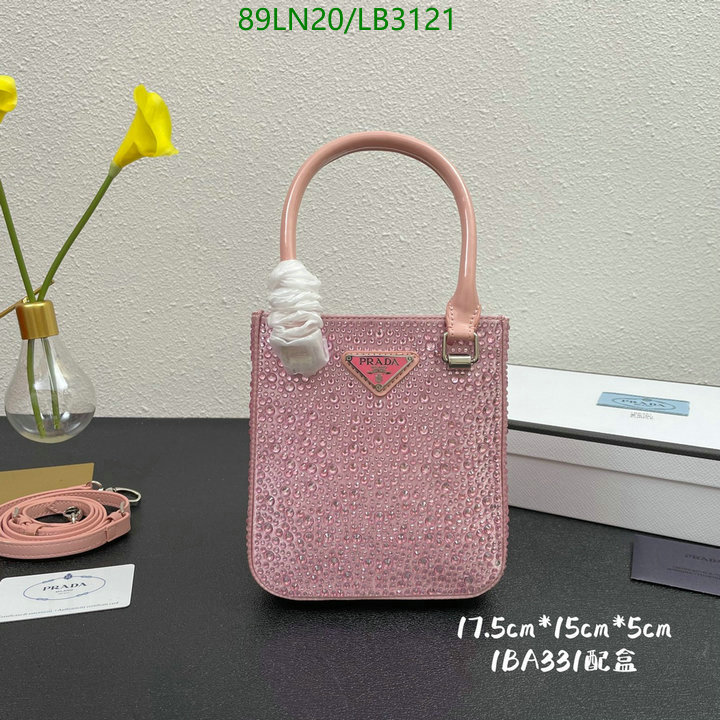 Prada Bag-(4A)-Diagonal- Code: LB3121 $: 89USD