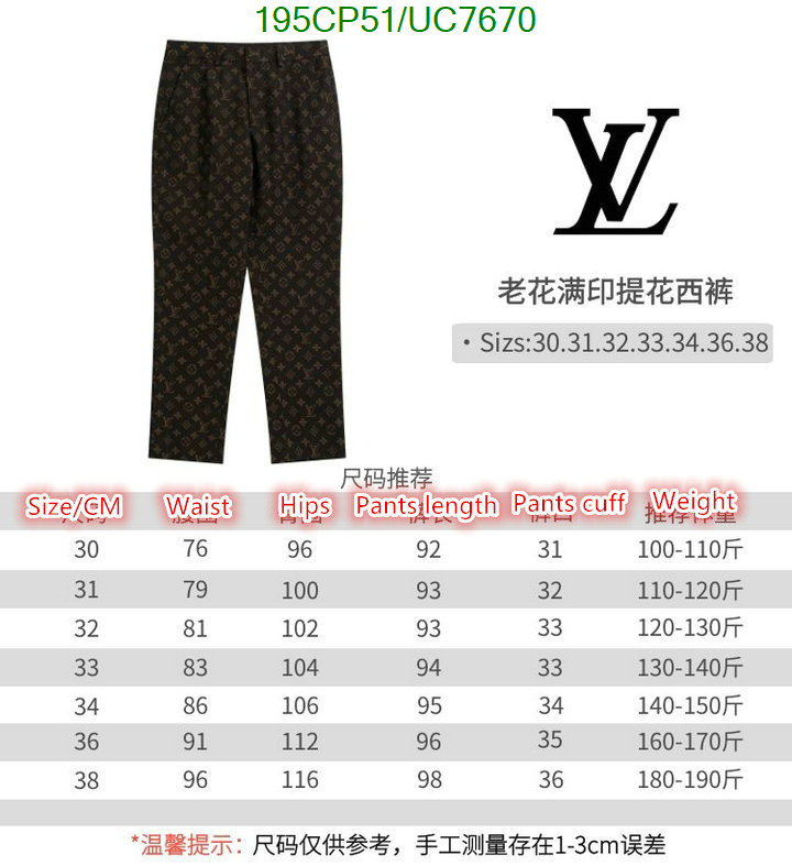 Clothing-LV Code: UC7670