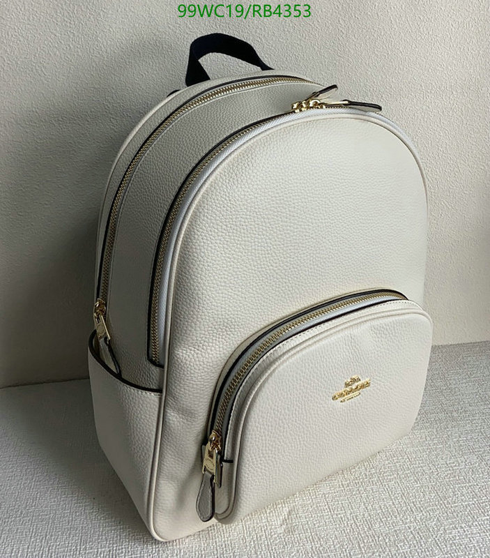 Coach Bag-(4A)-Backpack- Code: RB4353 $: 99USD