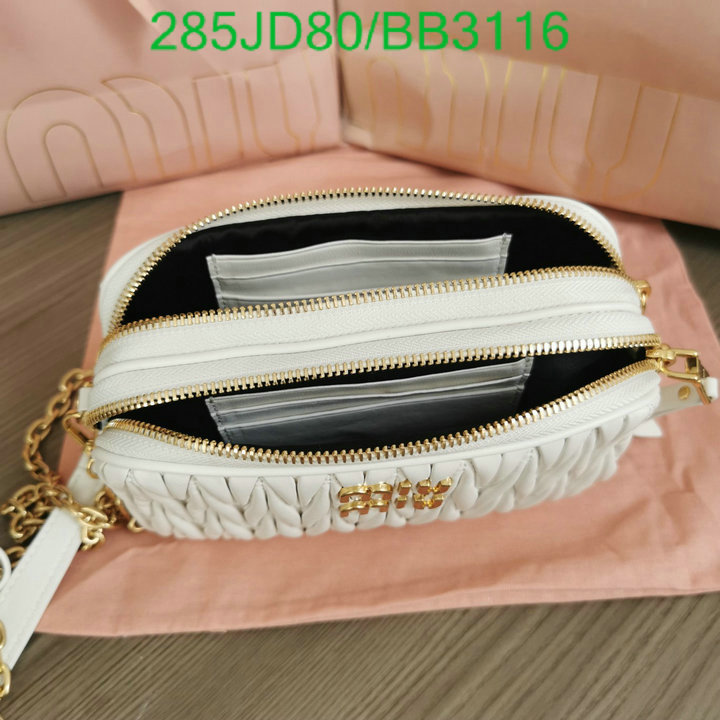 Miu Miu Bag-(Mirror)-Diagonal- Code: BB3116 $: 285USD