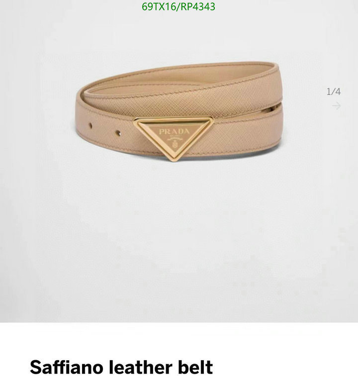 Belts-Prada Code: RP4343 $: 69USD